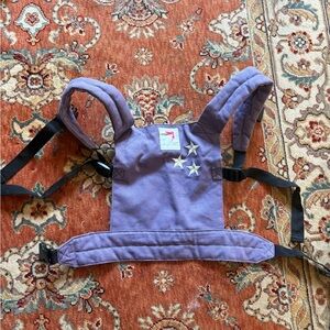 Purple cotton, angel shine doll carrier